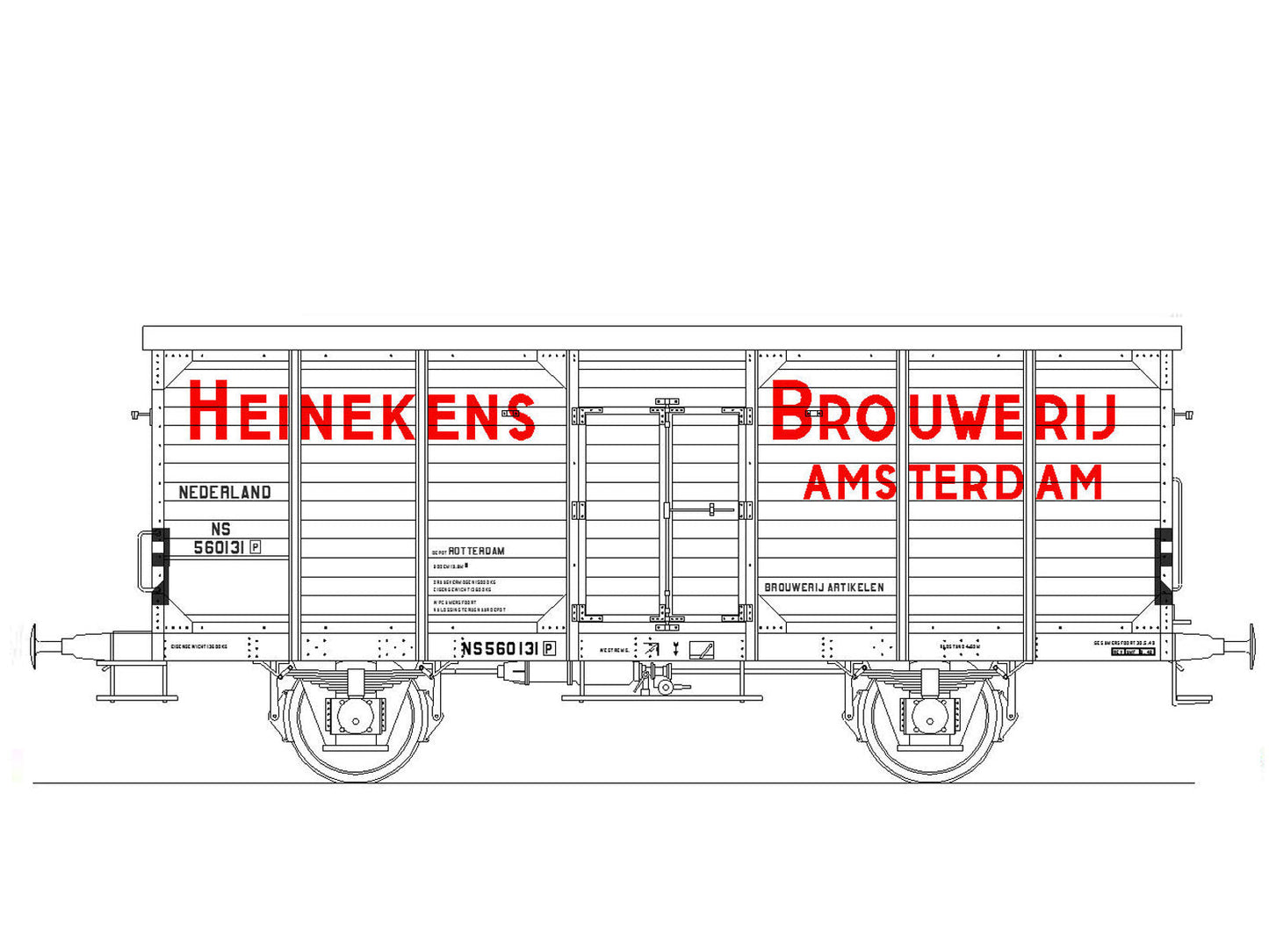 Opschriften voor bierwagen "Heinekens" (1945-1961) Art. T-20p6