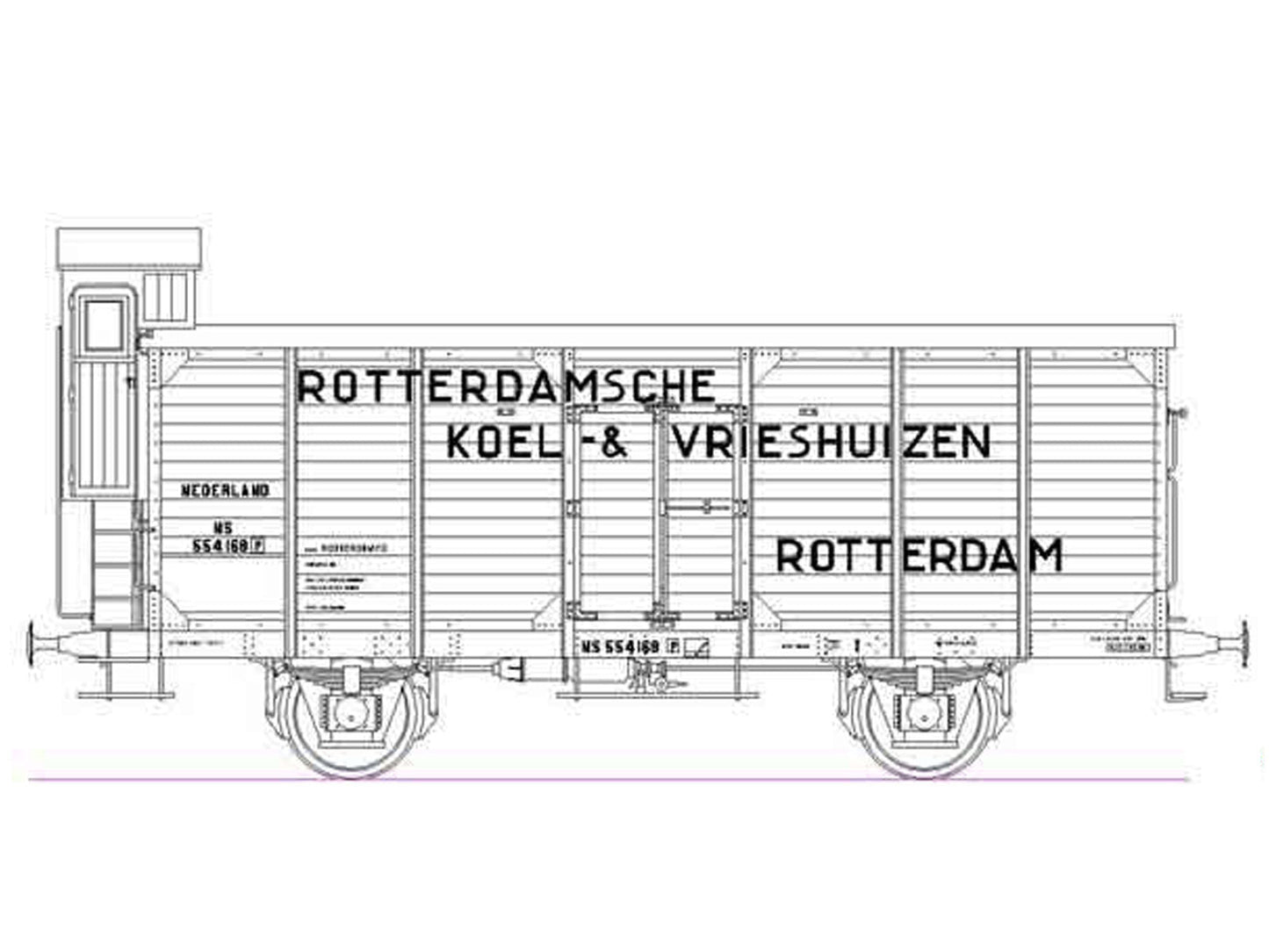 Opschriften voor koelwagen "Staaij's koel- en vrieshuizen" (1930-1950)  Art. T-20p8