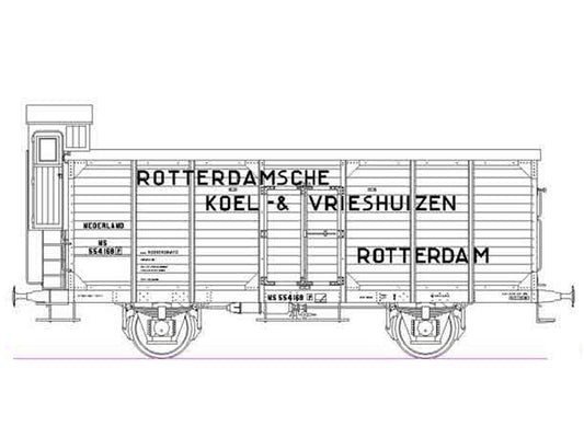Opschriften voor koelwagen "Staaij's koel- en vrieshuizen" (1930-1950)  Art. T-20p8