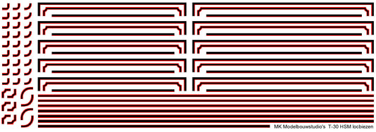 HSM locomotief biezen (rood-zwart) - Art T-HSM30