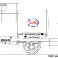 Opschriften voor ketelwagen "Esso", NS uitvoering (1950-1973) - Art. T-30p5