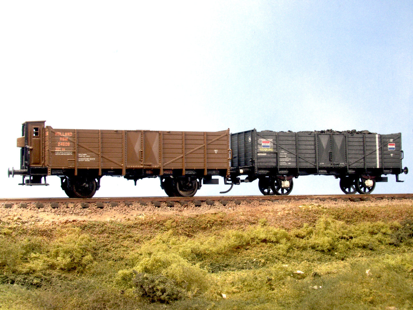 VERNIEUWD - Opschriften voor 20-tons houten kolenwagens (1913-1970)  Art. T-50