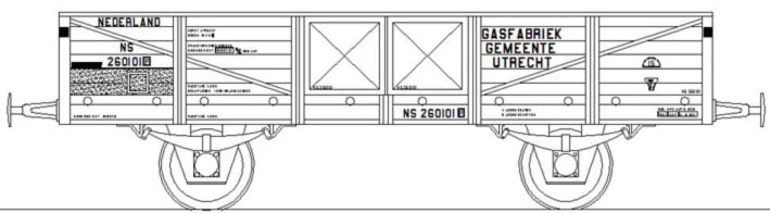 Ombouwset voor wagen "Gasfabriek Utrecht" (1924-1935) - Art. T-54ns