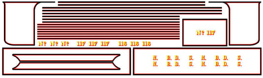 NBDS locomotief biezen - art. T-NBDS30