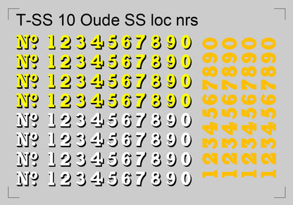Nummerplaten voor locomotieven SS / HSM / NBDS - VERNIEUWD
